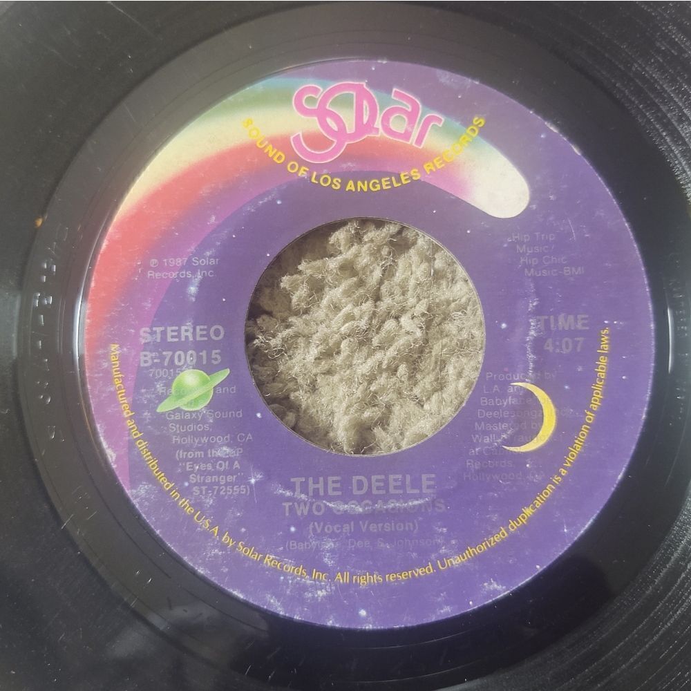 The Deele - TWO OCCASIONS 45' Vinyl Record PRE-OWNED